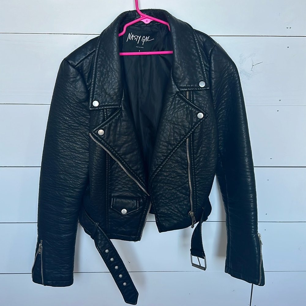 Faux leather jacket